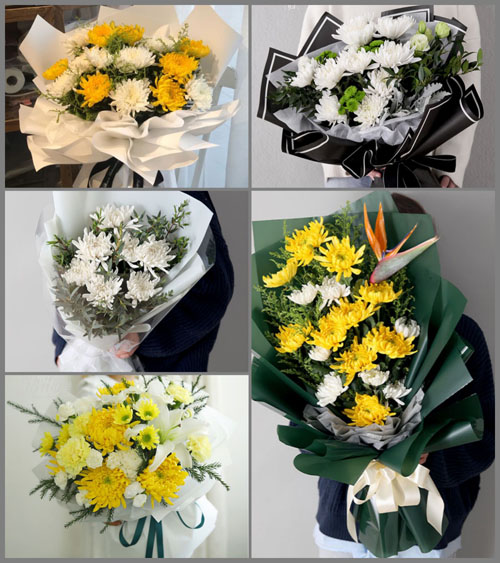 重庆开州区郭家镇白事花束代送